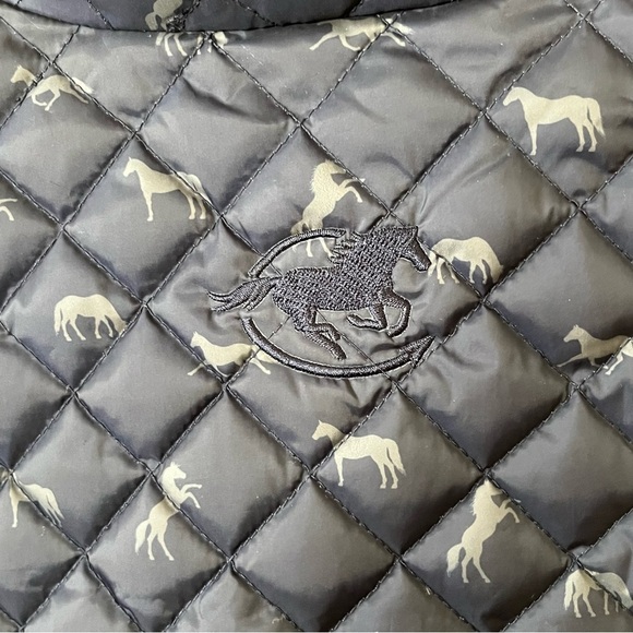 Piper by Smartpak Down Vest II Navy Horses Equestrian Hunter Women’s Size M - Picture 5 of 12